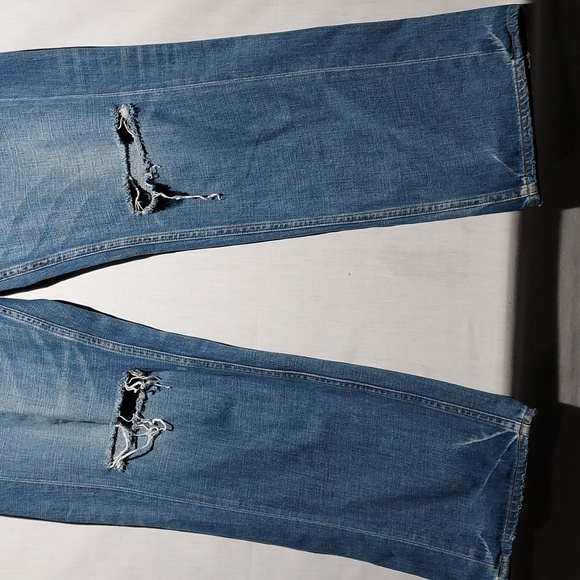 rag & bone Blue Straight Leg Jeans - Picture 4 of 8